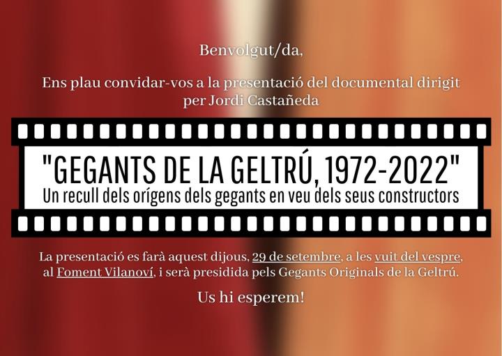 Gegants de la Geltrú, 1972-2022