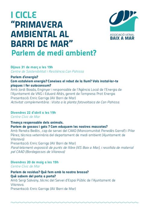 I Cicle Ambiental al Barri de Mar