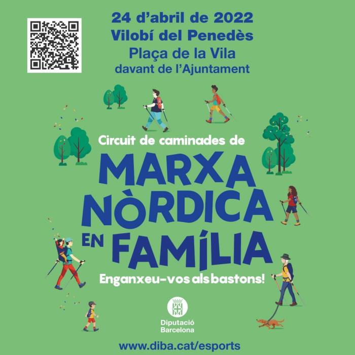 Marxa nòrdica en família al Parc dels Talls de Vilobí del Penedès