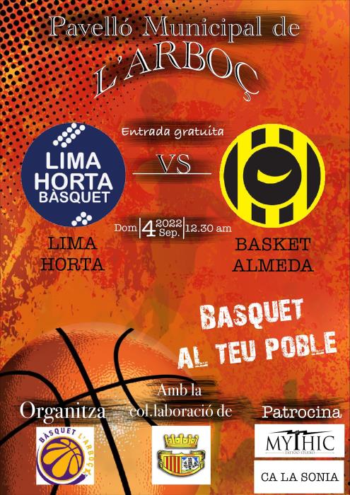 Partit amistós de bàsquet: Lima-Horta