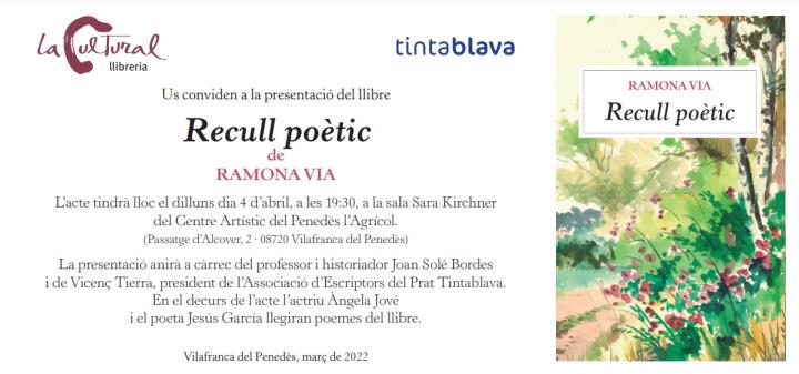 Presentació de l'obra poètica de Ramona Via