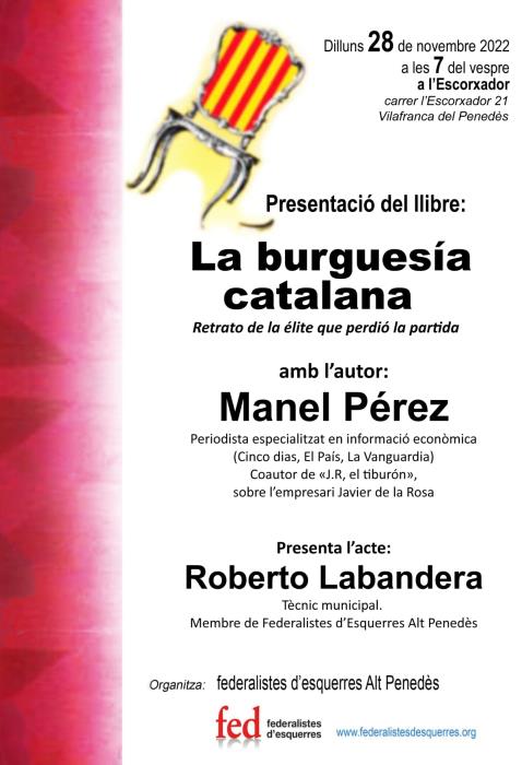 Presentació del llibre “La burguesia catalana”