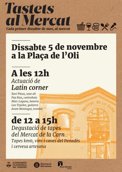 Tastets al Mercat amb l’actuació de Latin corner