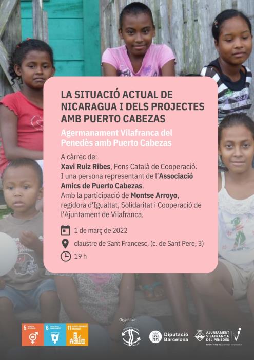 Xerrada sobre la situació actual de Nicaragua i dels projectes amb Puerto Cabezas