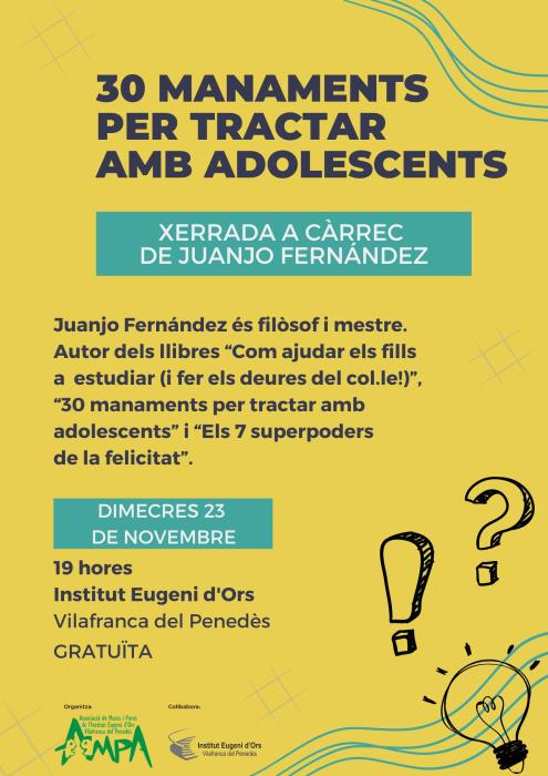 Xerrada sobre l'Adolescència