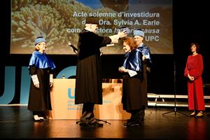 Aquest divendres 28 d'octubre, la UPC ha investit doctora honoris causa l’oceanògrafa i biòloga marina Sylvia A. Earle