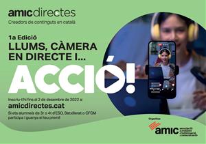 Arrenca la 1a edició d'AMIC-Directes, el concurs de creació de continguts en línia en català. AMIC