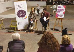 Assemblea al carrer de Fem Poble - En Comú Podem. Eix