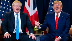 Boris Johnson i Donald Trump. Eix