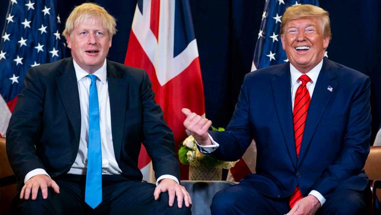 Boris Johnson i Donald Trump. Eix