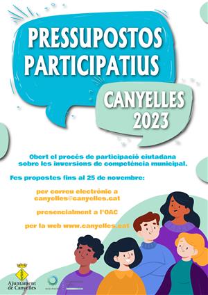 Canyelles posa en marxa un procés de pressupostos participatius 2023. Ajuntament de Canyelles