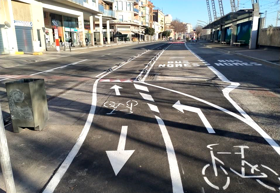 Carril bici del Vendrell. Eix