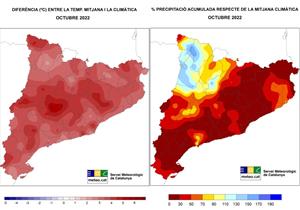 Catalunya viu l’octubre més càlid i més sec registrat en els darrers anys. EIX