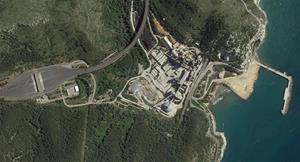 Cimentera de Vallcarca. Google Earth