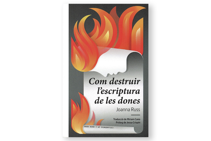 Coberta de 'Com destruir l'escriptura de les dones', de Joanna Russ. Eix