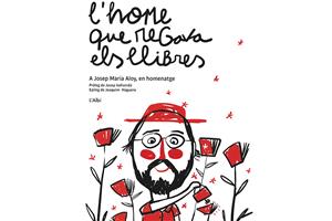 Coberta de 'L’home que regava els llibres, A Josep Maria Aloy, en homenatge'. Eix