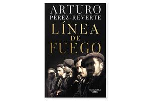 Coberta de 'Línea de fuego' d'Arturo Pérez-Reverte. Eix