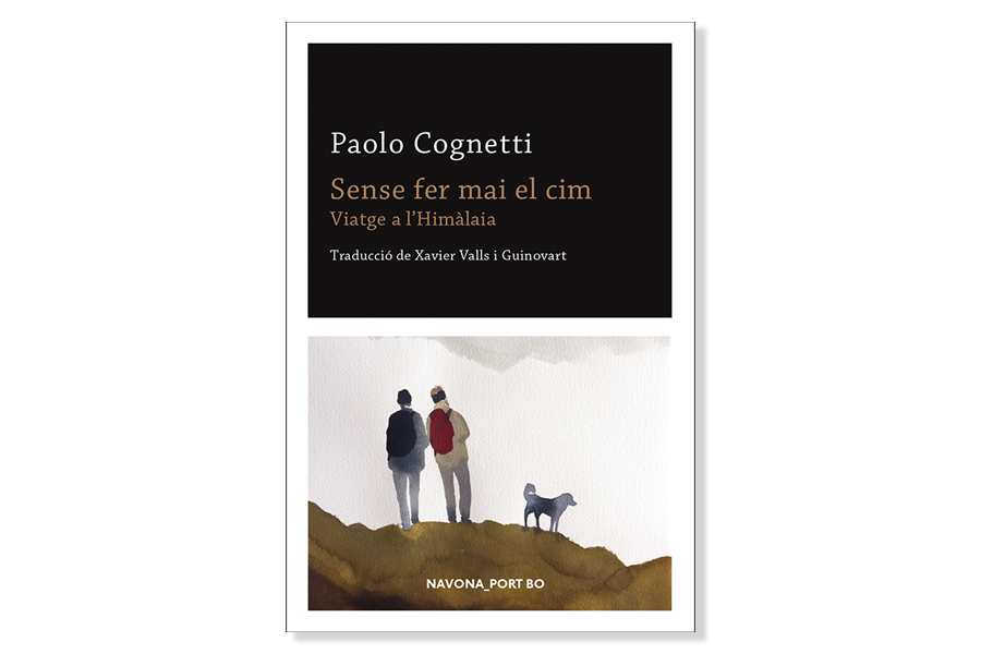 Coberta de 'Sense fer mai el cim' de Paolo Cognetti . Eix