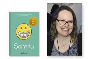 Coberta de 'Somriu' d'Raina Telgemeier. Eix