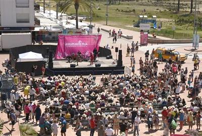 Concert de Gisela a la platja del Vendrell. Ajt. del Vendrell