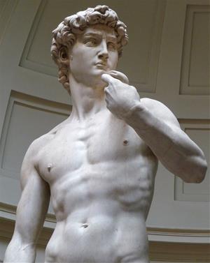 David de Michelangelo. Eix