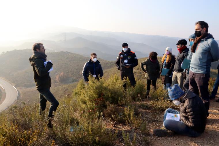 Diferents experts han visitat aquest dijous dues zones cremades en els darreres anys: Òdena i Santa Coloma de Queralt. ACN