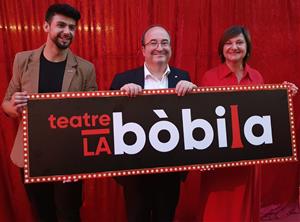 El ministre de Cultura inaugura el nou teatre municipal de les Roquetes. Ajt Sant Pere de Ribes