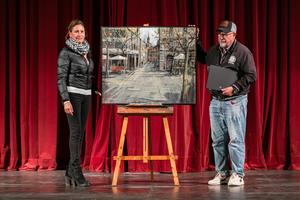 El pintor Blai Tomás Ibáñez guanya la setena edició del concurs de pintura ràpida de Vilafranca