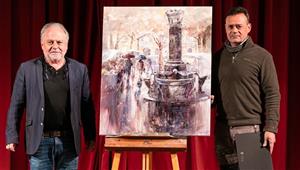El pintor Blai Tomás Ibáñez guanya la setena edició del concurs de pintura ràpida de Vilafranca