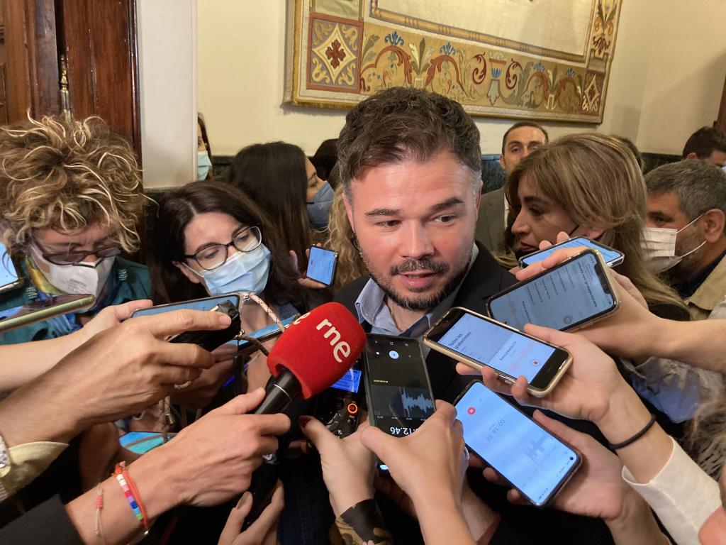 El portaveu d'ERC al Congrés, Gabriel Rufián. ACN/ Roger Pi de Cabanyes