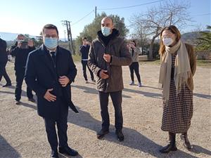 El president de la Generalitat, Pere Aragonès, coneix de primera mà el projecte d'Agroparc del Grup  Ametller Origen