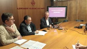 El pressupost municipal de Vilafranca augmenta les partides destinades a serveis i educació. Ramon Filella