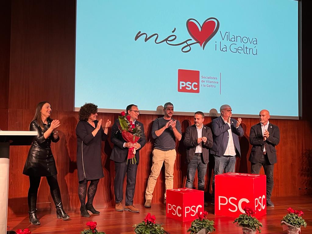 El PSC de Vilanova i la Geltrú ha presentat la candidatura de Juan Luis Ruiz a l’alcaldia de Vilanova i la Geltrú amb el lema “Més Vilanova i la Geltr