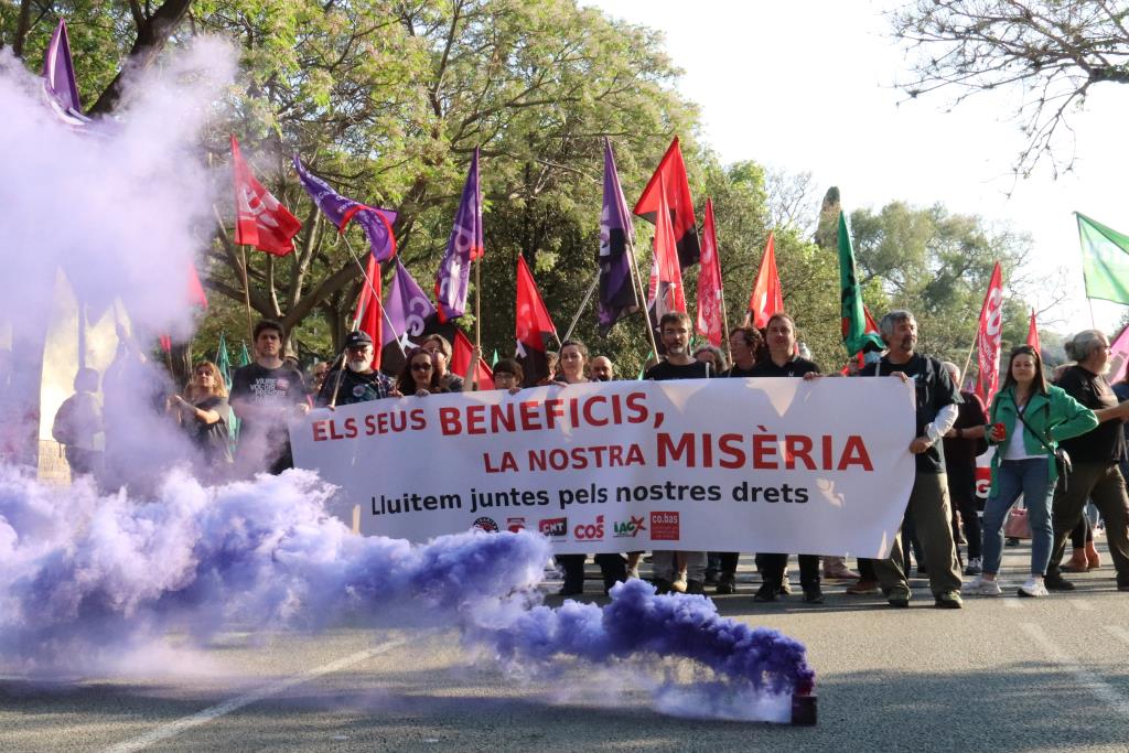 El sindicalisme alternatiu surt al carrer l'1 de maig per denunciar 