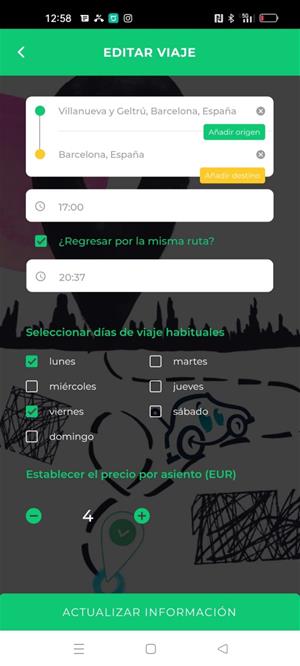 El vilanoví David Sánchez posa en marxa una App per compartir cotxe