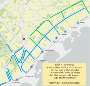 El Vinyet i Terramar estrenen la reordenació dels aparcaments vora el passeig marítim de Sitges