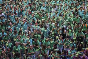 Els Castellers de Vilafranca han celebrat la victòria del 28è Concurs de Castells de Tarragona lloant el nivell exhibit per totes les colles. ACN