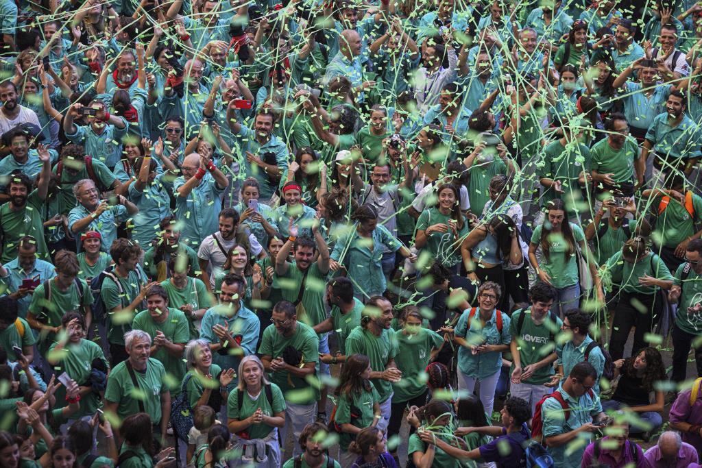 Els Castellers de Vilafranca han celebrat la victòria del 28è Concurs de Castells de Tarragona lloant el nivell exhibit per totes les colles. ACN