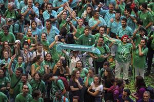 Els Castellers de Vilafranca han celebrat la victòria del 28è Concurs de Castells de Tarragona lloant el nivell exhibit per totes les colles