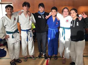 Els judoques del Club Judo Vilafranca-Vilanova. Eix