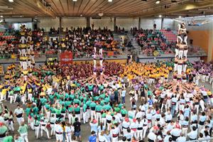 Els Nois de la Torre i els Castellers de Berga guanyen la primera jornada del Concurs de Castells. ACN