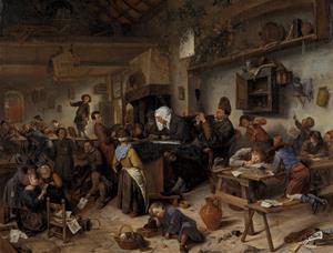 Escola per a nens i nenes. Jan Steen