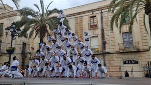 Exhibició de solvència dels Falcons de Vilanova en la diada de Sant Jordi. Falcons de Vilanova