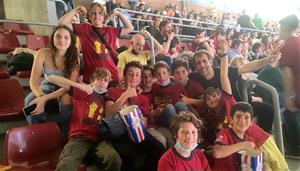 Expedició del Bàsquet Sitges al Palau Blaugrana