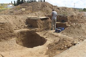 Finalitzen les excavacions arqueològiques al camí del cementiri de Sant Martí Sarroca