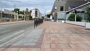 Finalitzen les obres de millora de la vorera de l’avinguda Balneari de Coma-ruga