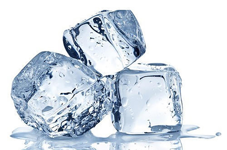 Glaçons de gel. Eix