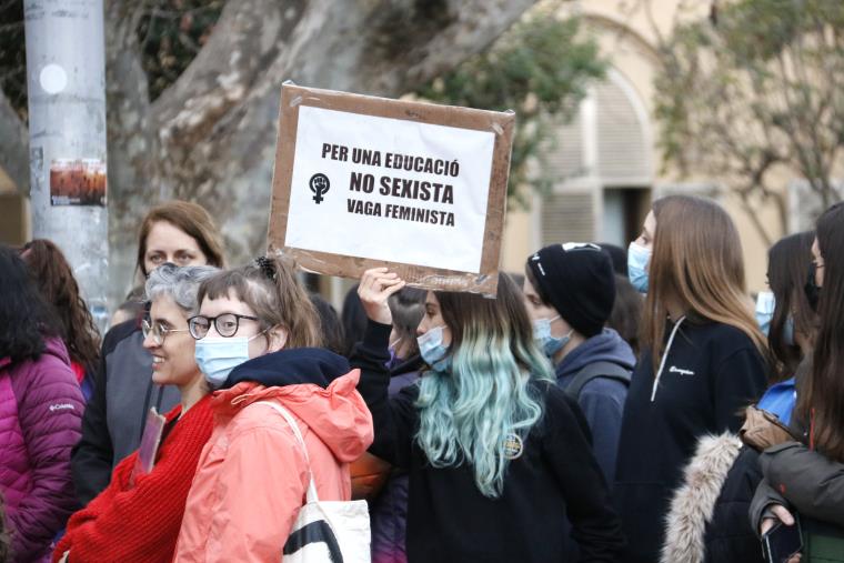 Imatge d'una manifestació del Dia Internacional de la Dona. ACN