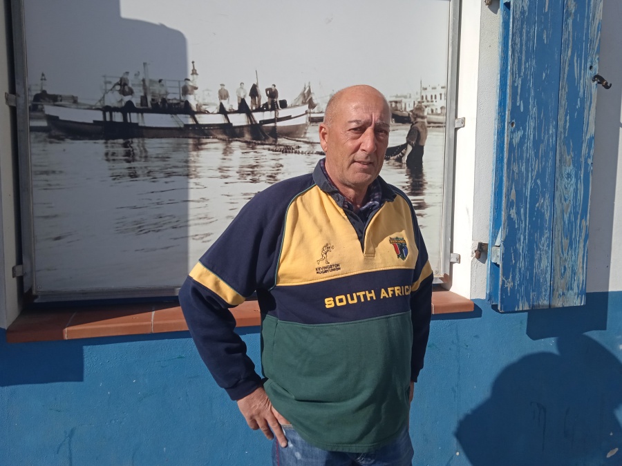 Joan Rafel Núñez, la jubilació de l'últim pescador calafellenc que va treballar al moll del poble. Ramon Filella
