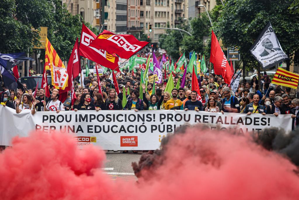 Jornada de vaga als centres educatius. ACN / Jordi Borras